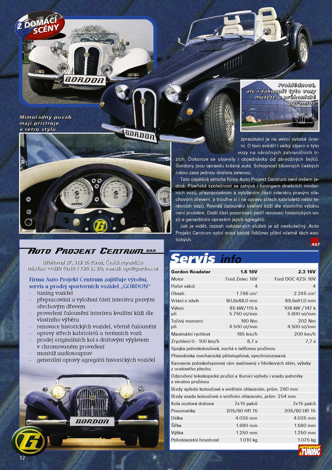 Nvrat ke klasice Gordon Roadster 2